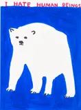 David Shrigley, I Hate Humans, 2022, Screenprint in colours, on Somerset Satin paper, the full sheet