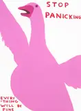 David Shrigley, Stop Panicking, 2021, Screenprint in colours with varnish overlay, on Somerset Satin paper, the full sheet