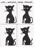 David Shrigley, Cat Watches Your Seizure, from The Black & White Collection #2