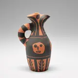 Yan bandeau noir (Yan Black Headband) (A.R. 514) by Pablo Picasso, 1963, Red earthenware turned pitcher painted in black, offered Dec 2023
