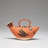 Sujet poisson (Fish Subject) (A.R. 139) by Pablo Picasso, 1952, Red earthenware pitcher painted in colours, sold Dec 2023