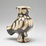 Pablo Picasso, Chouette (Wood-Owl) (A.R. 605), 1969, White earthenware turned vase painted in colours, engraved with partial brushed glaze