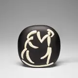 Danseurs (Dancers) (A.R. 388) by Pablo Picasso, 1956, White earthenware plaque painted in black, sold Dec 2023