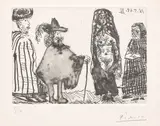 Pablo Picasso, Mille et une nuits et Célestine: La jeune esclave (A Thousand and One Nights and Célestine: The Young Slave), plate 94 from Série 347 (Bl. 1574, Ba. 1590), 1968, Etching and aquatint, on BFK Rives paper, with full margins
