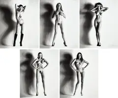 Helmut Newton, Big Nude: Yuko, Camilla, Raquel, Una and Verina, 1993, Complete set of five gelatin silver prints, printed 1994