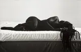 Zanele Muholi, Sindile II, Room 206 Fjord Hotel, Berlin from Somnyama Ngonyama, 2017, Gelatin silver print, mounted