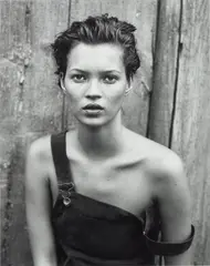Peter Lindbergh, Kate Moss, Harper's Bazaar USA, Long Island, New York, 1994, Gelatin silver print, mounted