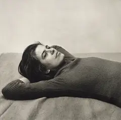 Susan Sontag by Peter Hujar, 1975, Archival pigment print, printed later by Gary Schneider, sold May 2023