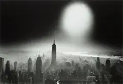 Atom Bomb Sky, New York by William Klein, 1955, Gelatin silver print, printed later, mounted, sold May 2023