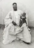 Seydou Keïta, Untitled (Father and daughter, Bamako), 1949-1951, Gelatin silver print, printed 1998, mounted