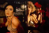 At the bar: Toon, Cee, and So, Bangkok by Nan Goldin, 1992, Dye destruction print, sold May 2023