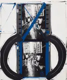 William Klein, Dana Happening, Tokyo, 1961, Unique gelatin silver print with enamel paint, executed later, mounted