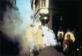 Joel Meyerowitz, Camel Coats, New York City, 1975, Archival pigment print, printed later, mounted