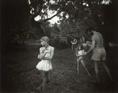 Sally Mann, Crossed Braids, 1992, Gelatin silver contact print
