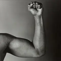 John Stewart, Ali Fist, Chicago, 1977, Gelatin silver print, printed 2006, mounted