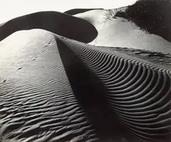 Dunes by Brett Weston, 1934, Gelatin silver print, printed later, mounted, offered May 2023