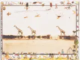 Peter Beard, Giraffes in Mirage on the Taru Desert, Kenya, June
