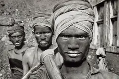 Coal Mining, Dhanbad, India by Sebastião Salgado, 1989, Gelatin silver print, printed later, sold May 2023