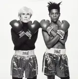 Michael Halsband, Andy Warhol + Jean-Michel Basquiat #143, New York City, July 10th, 1985, Gelatin silver print, printed 2011