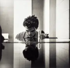 William Claxton, Chet Baker (at the piano), Hollywood, 1954, Gelatin silver print, printed 1988