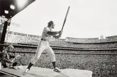 Terry O'Neill, Elton John Performing at Dodger Stadium, Los Angeles, 1975, Gelatin silver print, printed later