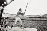 Elton John Performing at Dodger Stadium, Los Angeles by Terry O'Neill, 1975, Gelatin silver print, printed later, sold May 2023