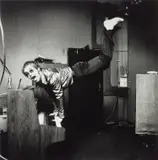 Elton John Performing a Handstand by Terry O'Neill, 1972, Gelatin silver print, printed later, sold Jul 2023