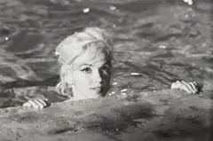 Marilyn Monroe by Lawrence Schiller, 1962, Gelatin silver print, printed later, mounted, sold Jul 2023