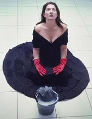Marina Abramović, Cleaning the Floor, 2004, Dye destruction print, mounted