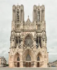 Markus Brunetti, Reims, Cathedrale Notre Dame from FACADES, 2013-2014, Archival pigment print, mounted