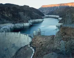 Mitch Epstein, Hoover Dam and Lake Mead, Nevada from American Power, 2007, Chromogenic print, mounted