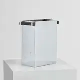 Maison Desny, Vase, circa 1932, Chrome-plated brass, ebonised wood