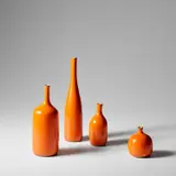 Jacques Ruelland and Dani Ruelland, Four vases, circa 1960, Glazed earthenware