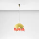 Ceiling light by Angelo Lelii, circa 1959, Painted aluminium, coloured glass, brass, sold Jan 2023