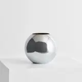 Maison Desny, Vase, circa 1930, Chrome-plated brass