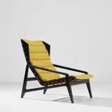 'Distex' armchair, model no. 811 by Gio Ponti, circa 1956, Painted wood, fabric, rubber webbing, sold Apr 2023