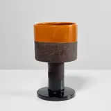 Vase, model no. 388-B by Ettore Sottsass, circa 1958, Glazed earthenware, chamotte, sold Apr 2023