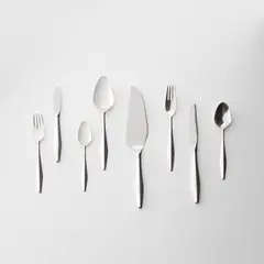 'Diamond' flatware service for 10 by Gio Ponti, circa 1958, Precious metal, stainless steel, offered Apr 2023