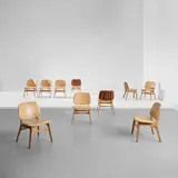 Børge Mogensen, Set of ten rare dining chairs