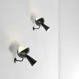 Serge Mouille, Pair of 'Cachan' wall lights, circa 1957, Painted aluminium
