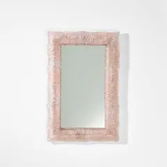 Mirror by Paolo Venini, circa 1950, Mirrored glass, iridescent coloured glass, sold Apr 2023
