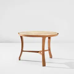 Paolo Buffa, Occasional table, circa 1952, Cherry with Brazilian-rosewood inlay, Peruvian onyx