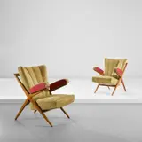 Franco Albini, Pair of 'Fiorenza' armchairs, model no. 432