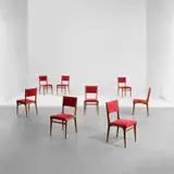 Carlo De Carli, Set of eight dining chairs, model no. 671