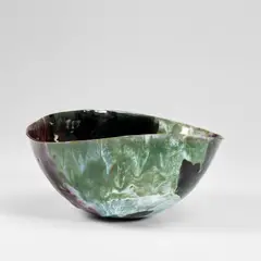 Bowl by Fausto Melotti, circa 1955, Glazed ceramic, sold Apr 2023