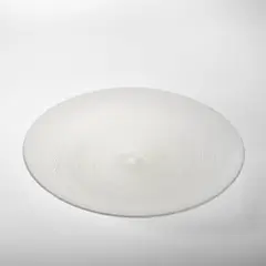 Plate by Carlo Scarpa, designed circa 1934, produced 1989, Mezza filigrana glass, sold Apr 2023