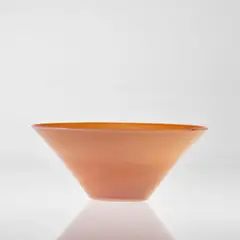 Bowl, model no. 3617 by Tomaso Buzzi, circa 1931, Laguna incamiciato glass with gold leaf inclusions, sold Apr 2023