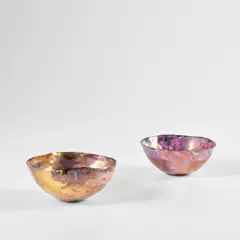Two bowls by Fausto Melotti, circa 1960, Glazed ceramic, sold Apr 2023