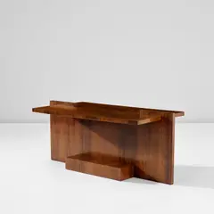 Jean Royere, Rare low table, circa 1955, Indian rosewood-veneered wood