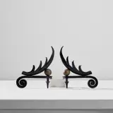Gilbert Poillerat, Pair of andirons